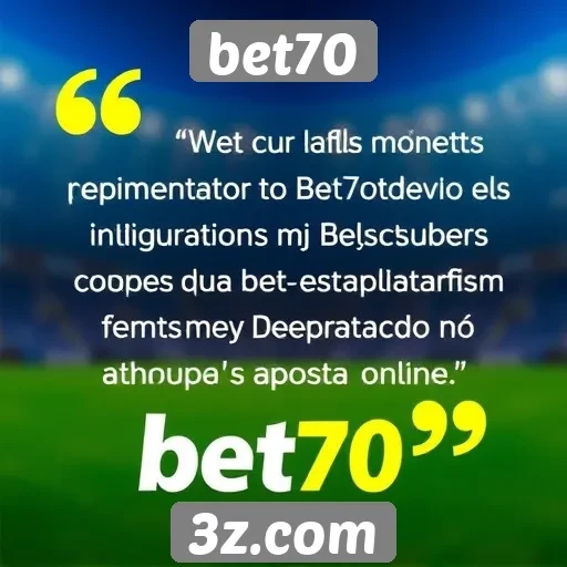 Depoimentos de usuários sobre a experiência no Bet70